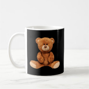Caneca De Café Ilustração do Urso Real Teddy