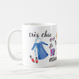Caneca De Café Ilustração Elegante do Dia das Mães