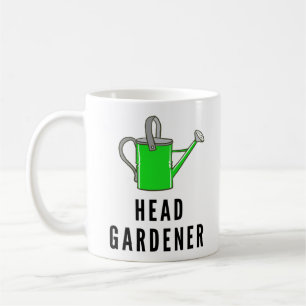 Caneca De Café Ilustração engraçada de regador do jardineiro-chef