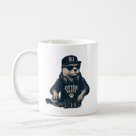Caneca De Café Ilustração engraçada de toca-discos retrô de DJ An