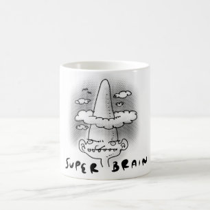 Caneca De Café ilustração engraçada do estilo de desenho anima