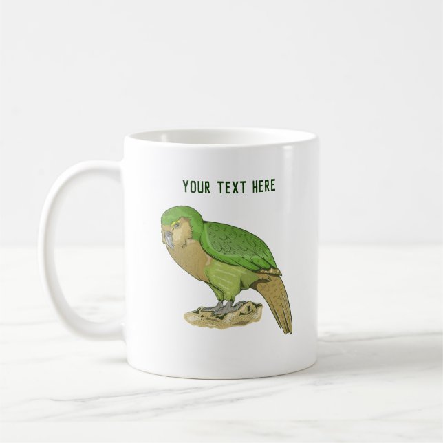 Caneca De Café Ilustração Kakapo (Esquerda)