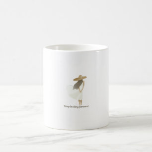 Caneca De Café Ilustração Minimalista de Menina Boho Continue Pro