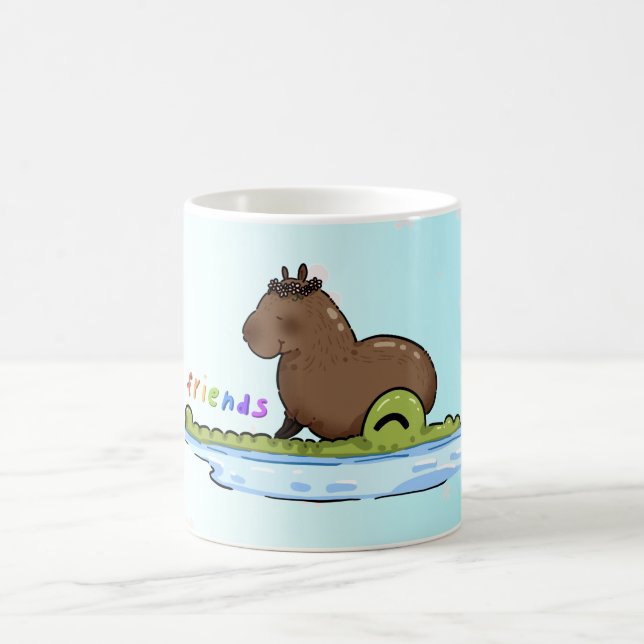Caneca De Café Ilustração para melhores amigos Amigos incomuns (Centro)
