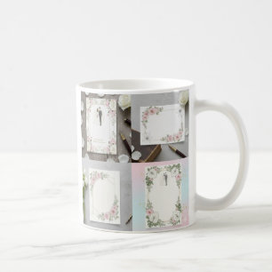 Caneca De Café Ilustração Personalizada de Noiva e Noivo