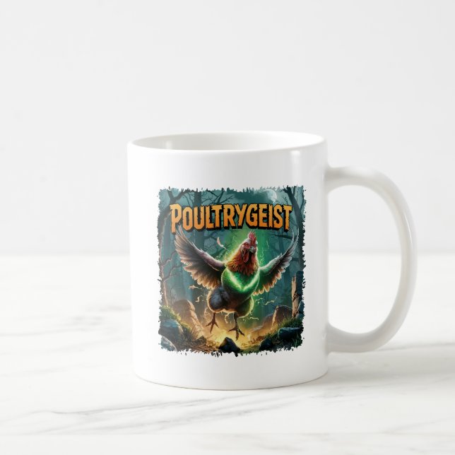 Caneca De Café Ilustração Poultrygeist Criatura Combo Funny (Direita)