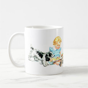 Caneca De Café Ilustração Sally and Spot 1950s