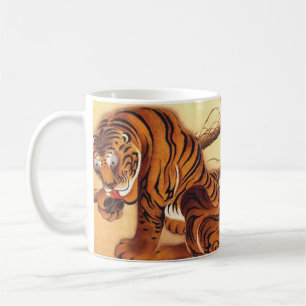 Caneca De Café Ilustração Tiger de Ito Jakuchu