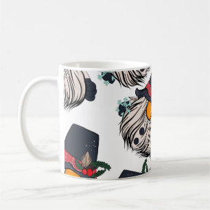 Caneca De Café Ilustração uniforme de um gnomo com a be