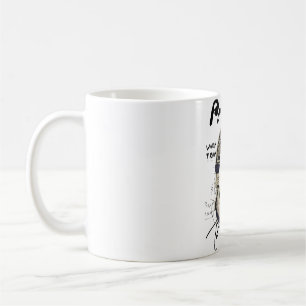 Caneca De Café Ilustração Urbana de Fones de Ouvido Retro