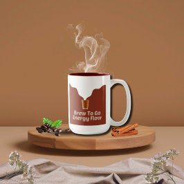 Caneca De Café Ilustração Vapor Fluxo Energético