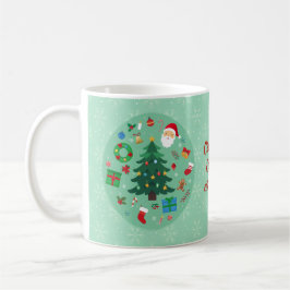 Caneca De Café Ilustrações de Natal Festa de Férias