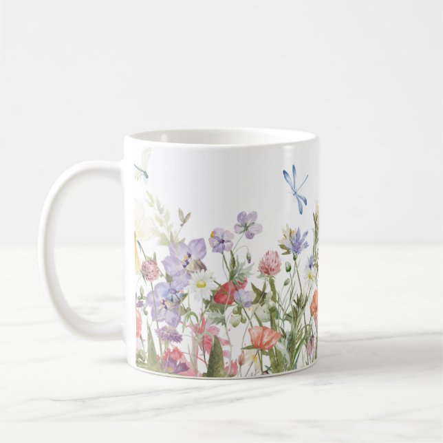Caneca De Café Ilustrado à Mão (Esquerda)