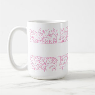 Caneca De Café ILY Bloom - Design ASL de Nome Personalizado