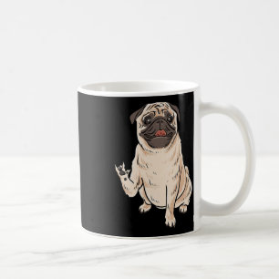 Caneca De Café Ily Pug Cão Sinal Gestual Asl Perda Auditiva Surdo