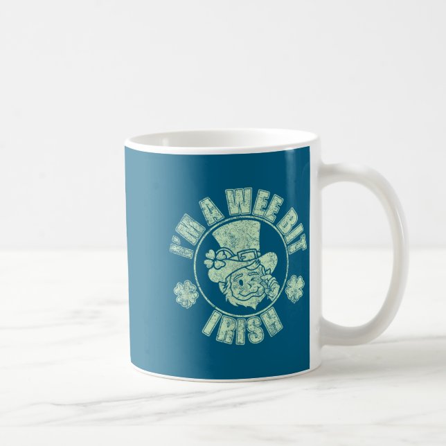 Caneca De Café Im A Wee Bit Irish Funny St. Patricks Day Sayings  (Direita)