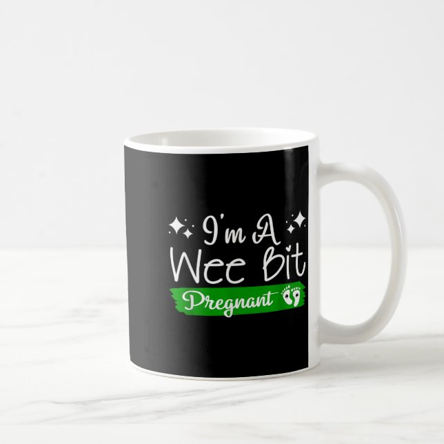 Caneca De Café I'm A Wee Bit Pregnant Irish St Patricks Pregnancy (Direita)