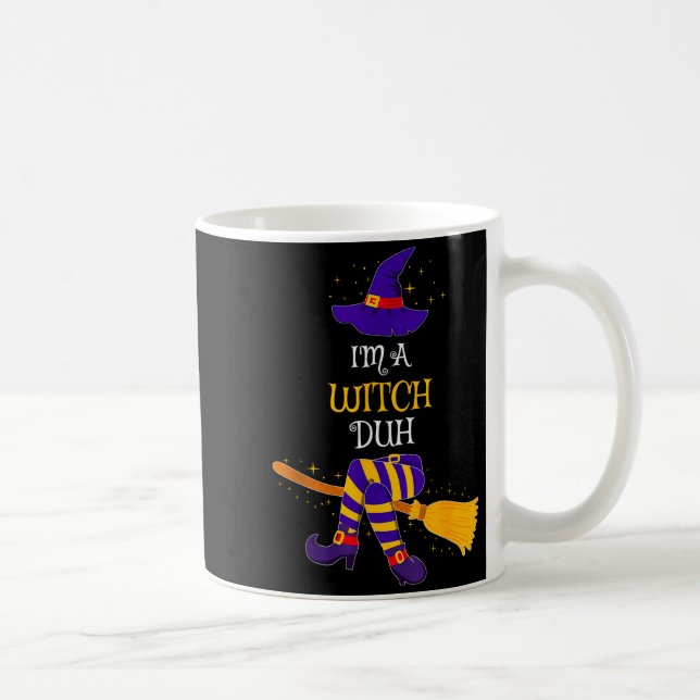 Caneca De Café I'm A Witch Duh Family Matching Costume Group Hall (Direita)