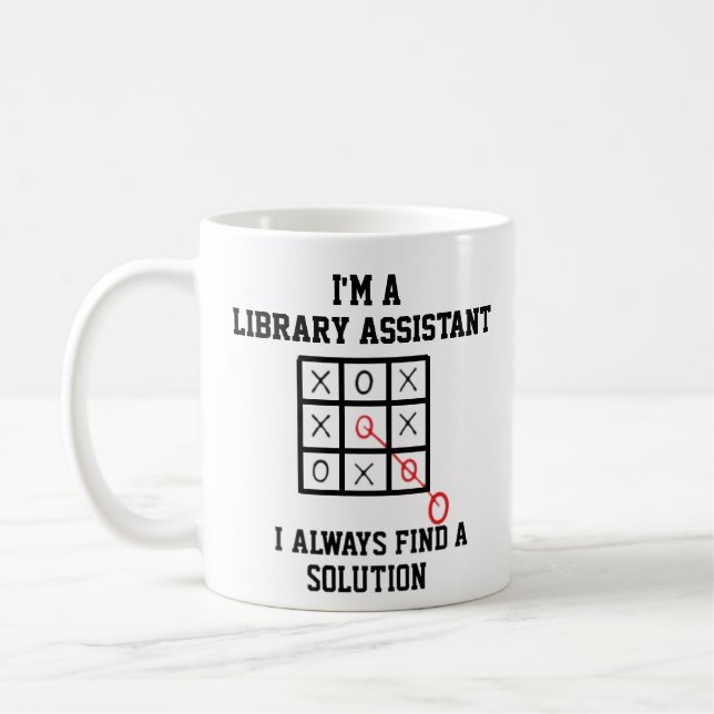 Caneca De Café Im Assistente De Biblioteca Sempre Encontro Uma So (Esquerda)