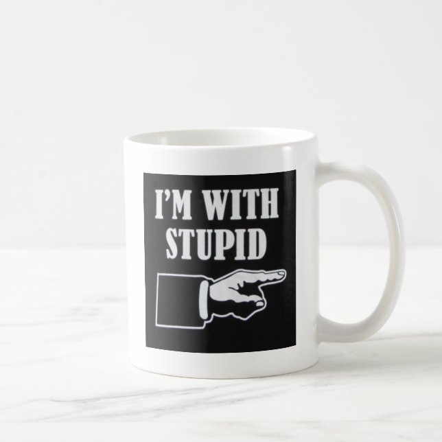 Caneca De Café Im-Com-Estúpido (Direita)
