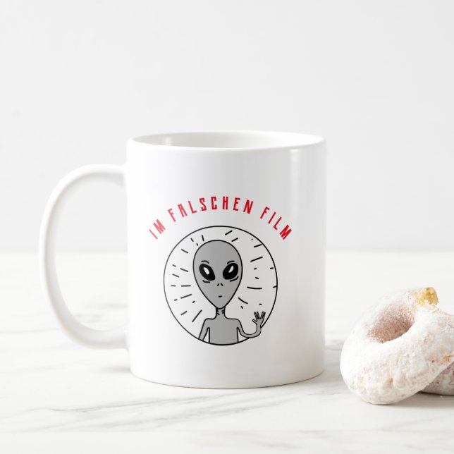 Caneca De Café Im falschen Film UFO  (Com Donut)