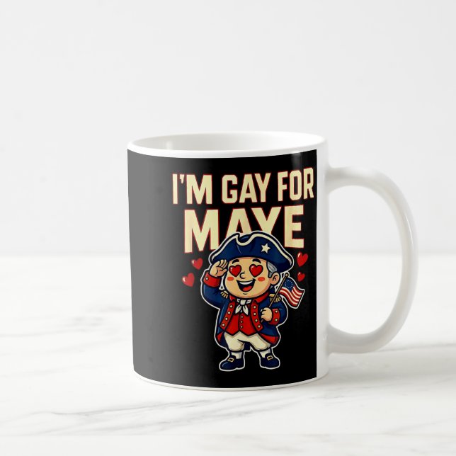 Caneca De Café I'm Gay For Maye Funny Hearts  (Direita)