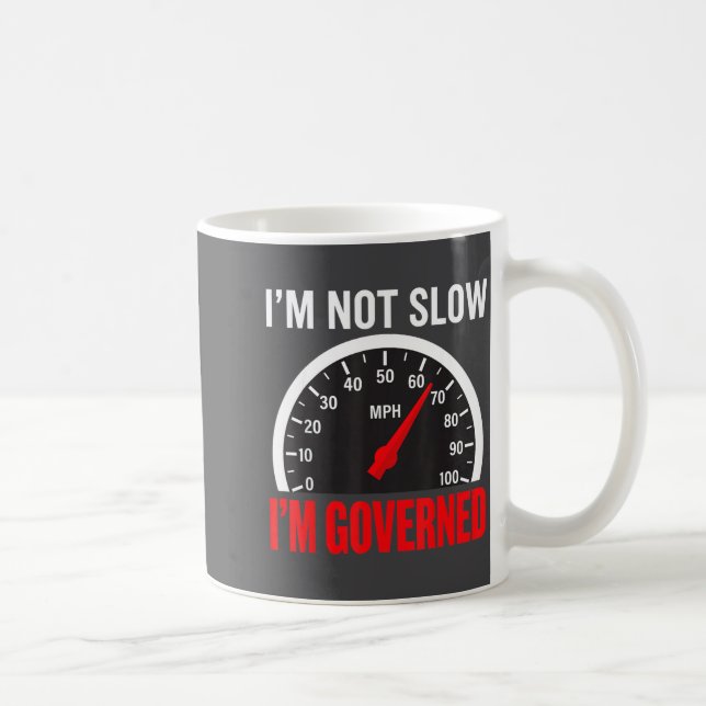 Caneca De Café I'm Governed Speed Limiter Funny Trucker Truck Dri (Direita)