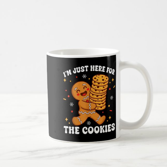 Caneca De Café I'm Just Here For The Cookies Gingerbear  (Direita)