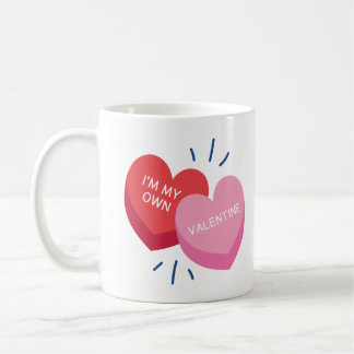Caneca De Café I'm my own valentine Coffee Mug