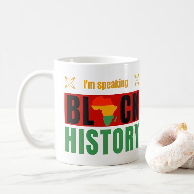 Caneca De Café I'm Speaking Black History Month History Teachers (Com Donut)