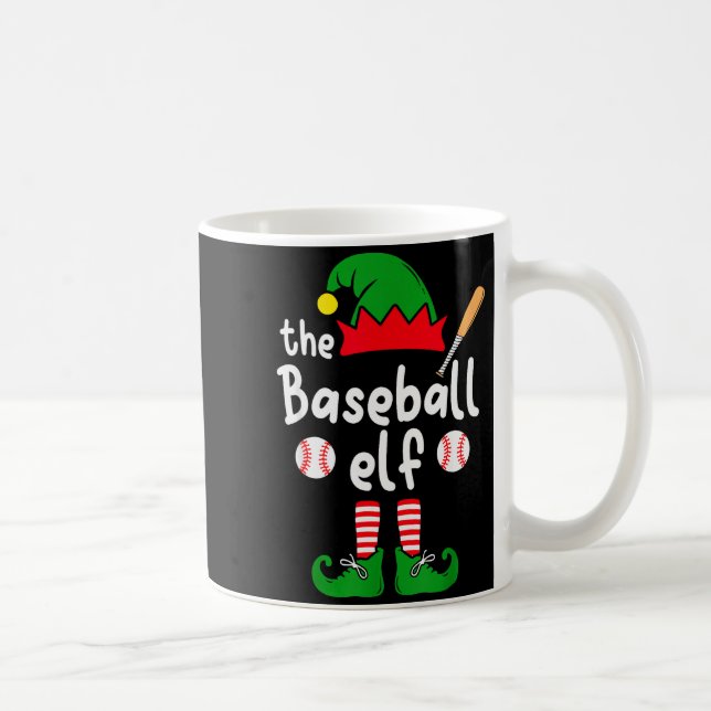 Caneca De Café I'm The Baseball Elf Christmas Family Matching Paj (Direita)
