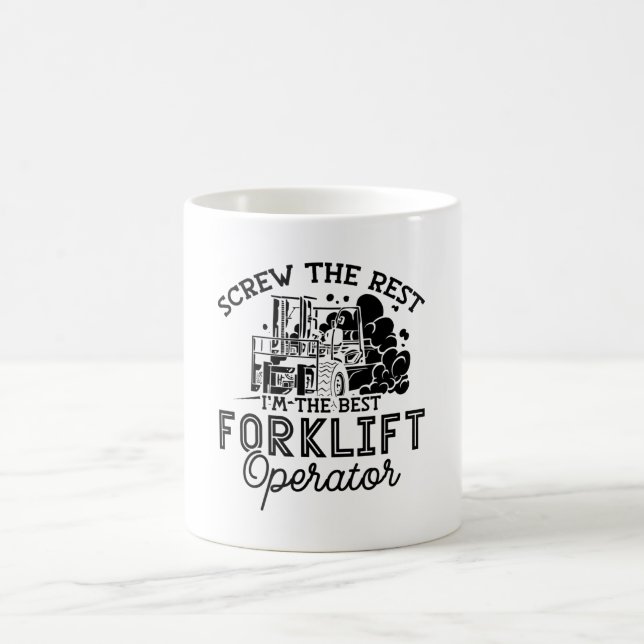 Caneca De Café I'm The Best Forklift Operator Driver Truck Worker (Centro)
