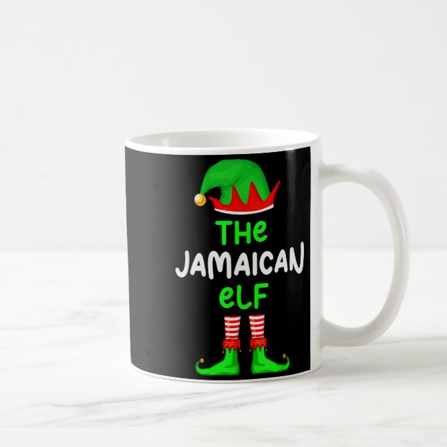 Caneca De Café I'm The Jamaican Elf Jamaica Christmas Funny Pajam (Direita)