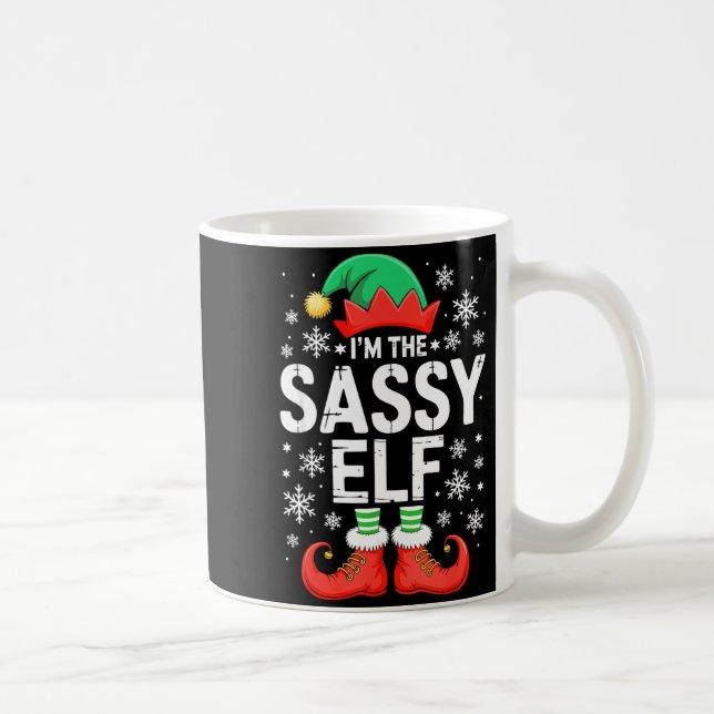Caneca De Café I'm The Sy Elf Shirt Family Matching Christmas Cos (Direita)