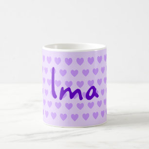 Caneca De Café Ima em roxo