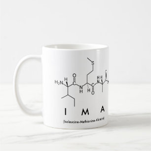 Caneca De Café Ima peptide name mug