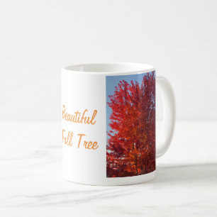 Caneca De Café Imagem da árvore de queda  