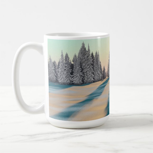 Caneca De Café Imagem de 14 oz com "Dusting of Snow" (Esquerda)