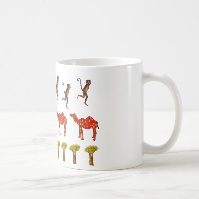 Caneca De Café Imagem de Animais Africanos: Mug Clássico (Direita)