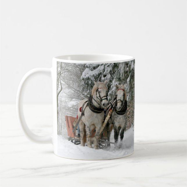 Caneca De Café Imagem de cor da pista de inverno (Esquerda)