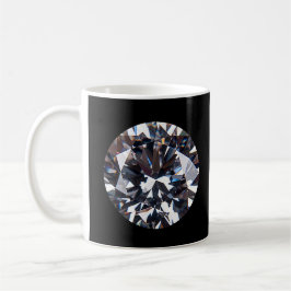 Caneca De Café Imagem de Gem de Diamante Elegante Facultada