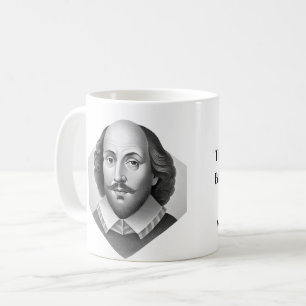 Caneca De Café Imagem de William Shakespeare ilustração de Hamlet