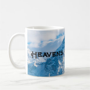 Caneca De Café Imagem do Céu com Texto Personalizado Heavens Clás