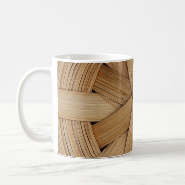 Caneca De Café Imagem do teste padrão da cesta (Esquerda)