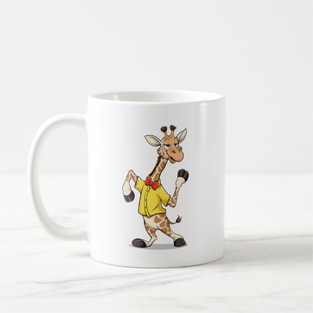 Caneca De Café Imagem Engraçada de Girafa (Esquerda)