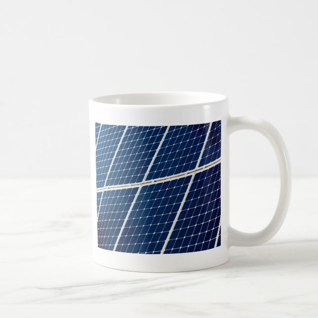 Caneca De Café Imagem engraçada de um painel de energia solar (Direita)