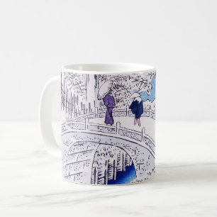 Caneca De Café Imagem na Ponte por Utagawa Hiroshige