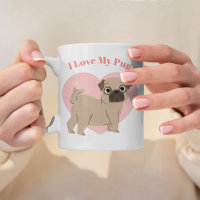 Imagem Personalizada de Ilustração de Pug Adorável