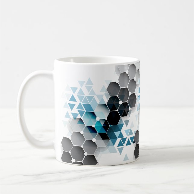Caneca De Café Imaginação geométrica (Esquerda)