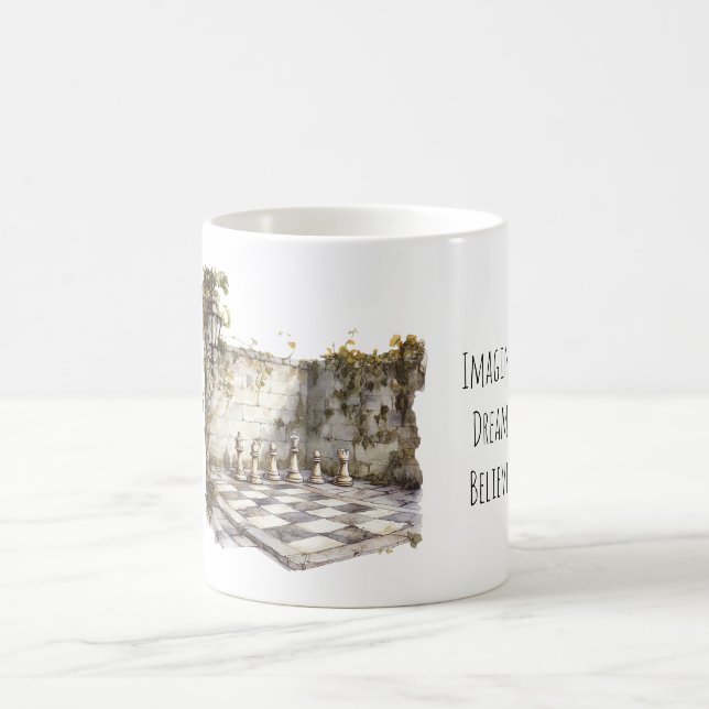 Caneca De Café Imagine Dream Believe Giant Chess Board (Centro)